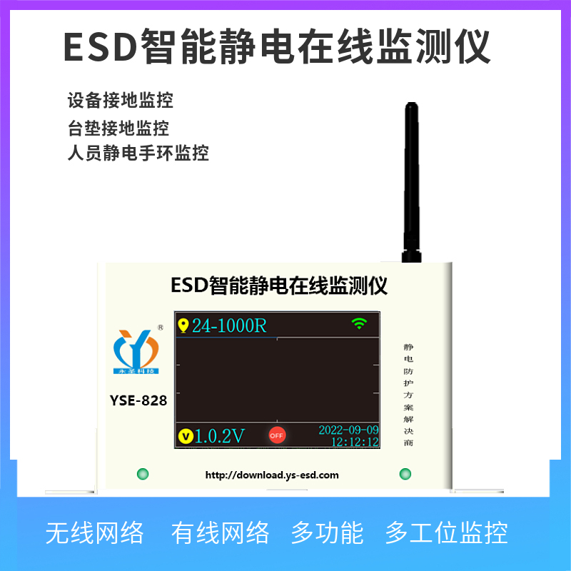 ESD防靜電在線監控系統